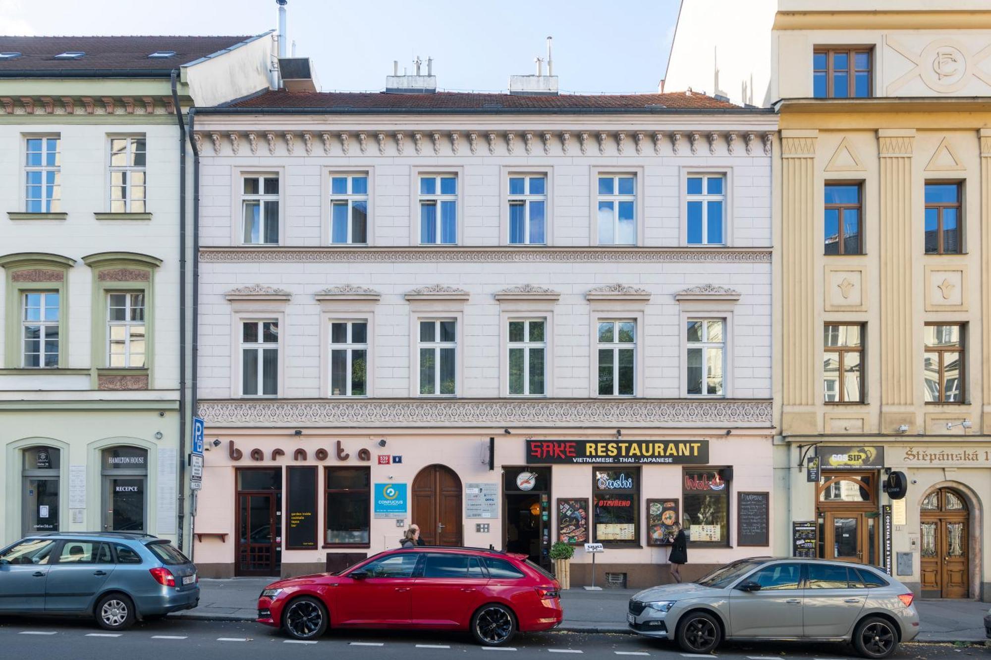 Apartment Stepanska Prag Eksteriør billede